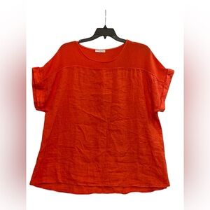 Bellambia Burnt Orange Blouse, Size‎ 2X